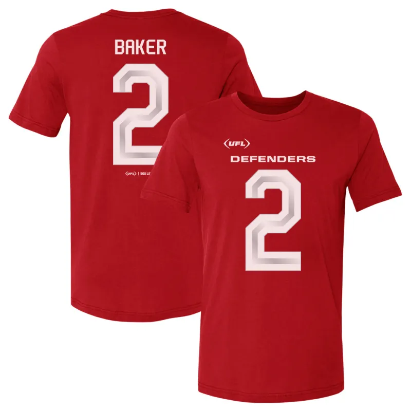 Deandre Baker D.C. Defenders Name & Number F&B WHT sold by 500 Level