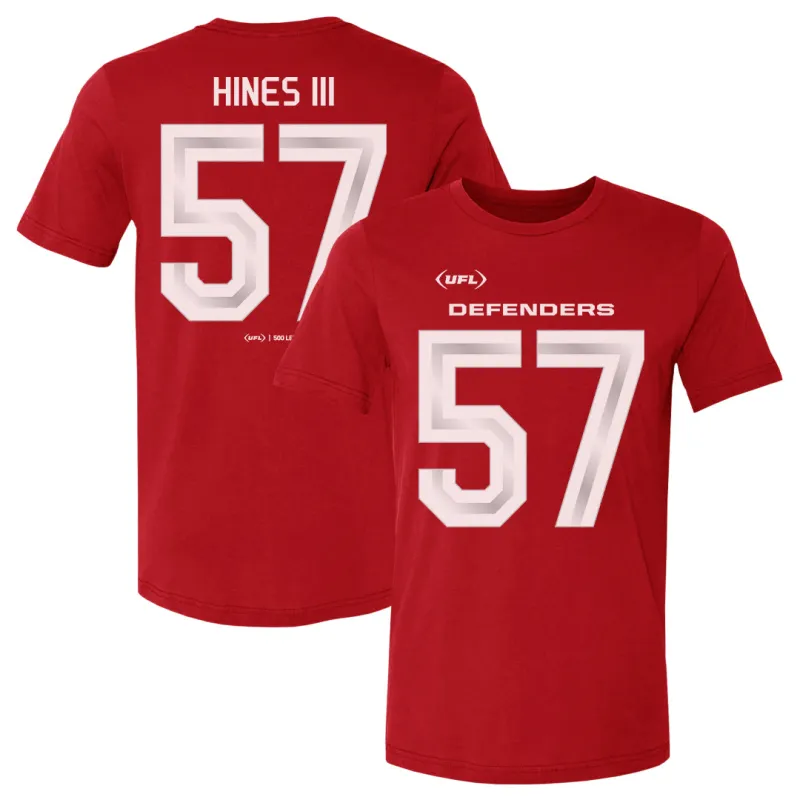 Anthony Hines III D.C. Defenders Name & Number F&B WHT sold by 500 Level