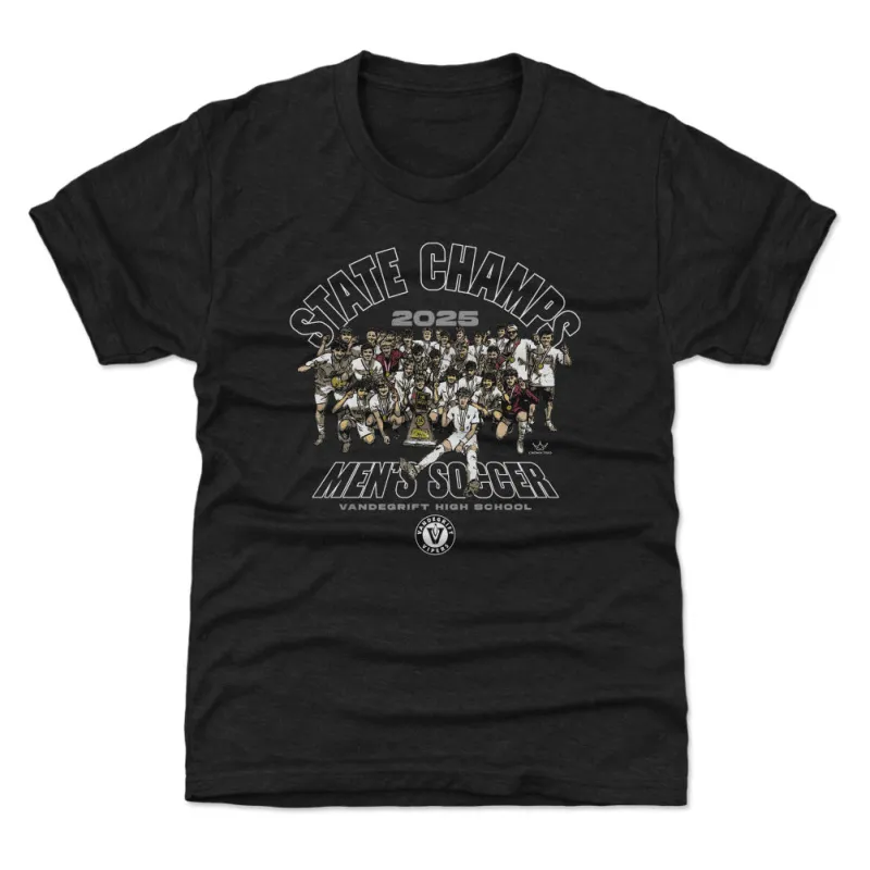 Crown Trio Vandegrift Vipers Men's Soccer State Champs 2025 WHT sold by 500 Level