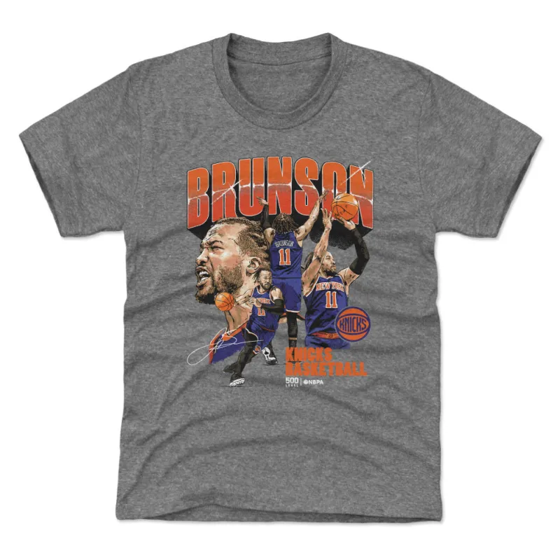 Jalen Brunson New York Knicks Collage WHT sold by 500 Level