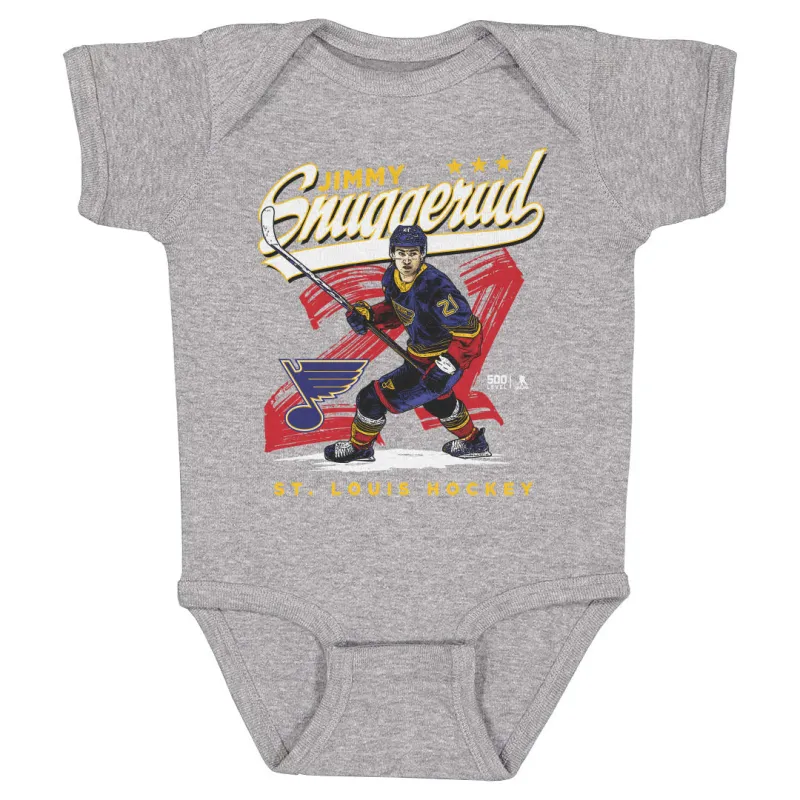 Jimmy Snuggerud St. Louis Blues Retro Script WHT sold by 500 Level