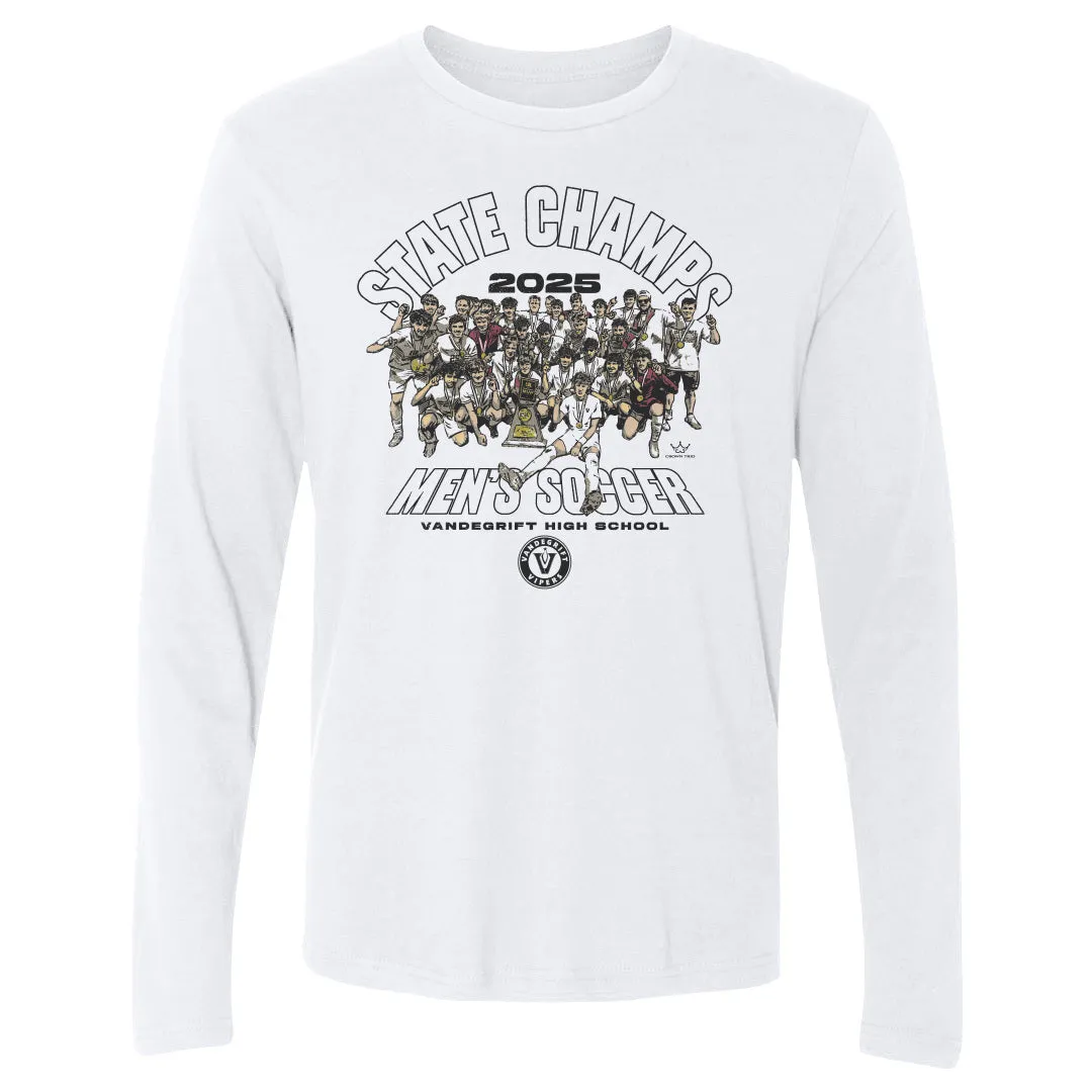 Crown Trio Vandegrift Vipers Men's Soccer State Champs 2025 sold by 500 Level