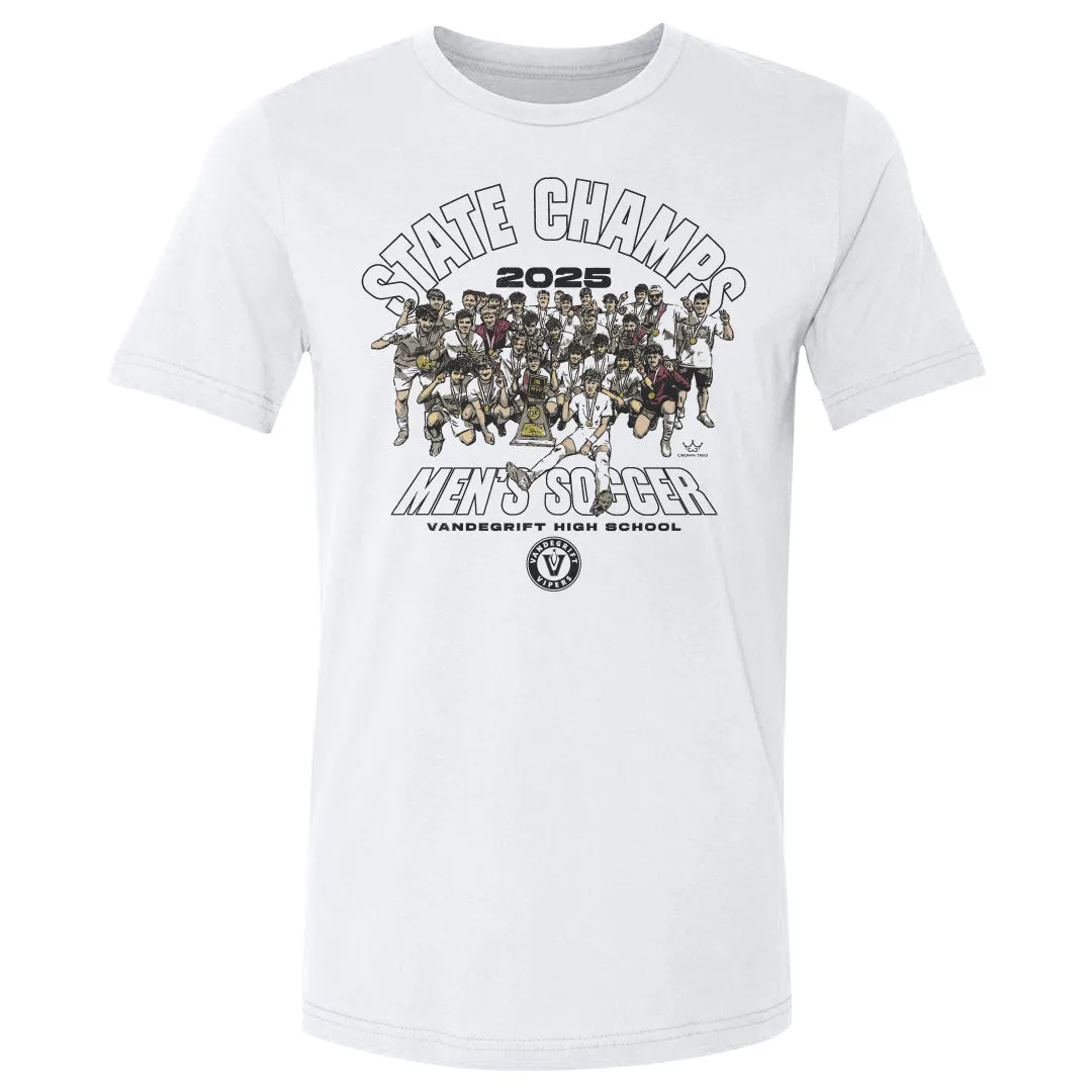 Crown Trio Vandegrift Vipers Men's Soccer State Champs 2025 sold by 500 Level