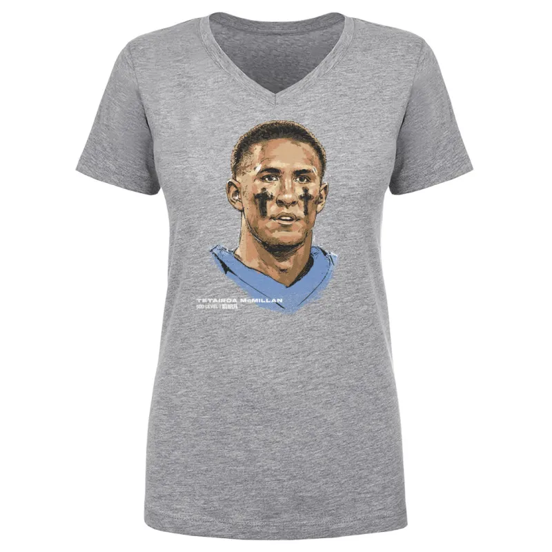 Tetairoa McMillan Carolina Portrait WHT sold by 500 Level