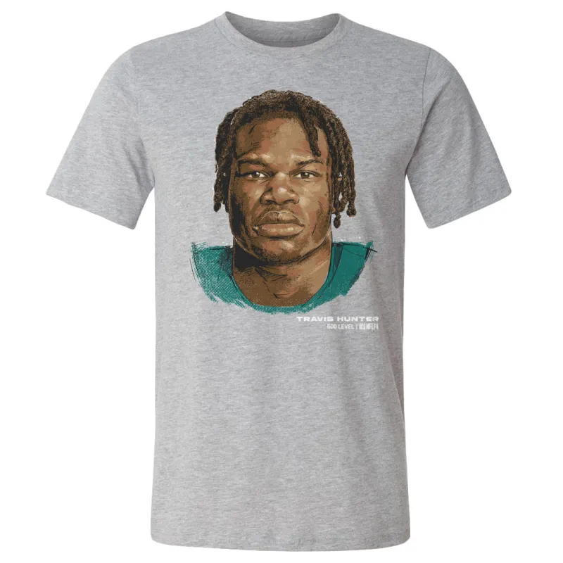 Travis Hunter Jacksonville Portrait WHT sold by 500 Level