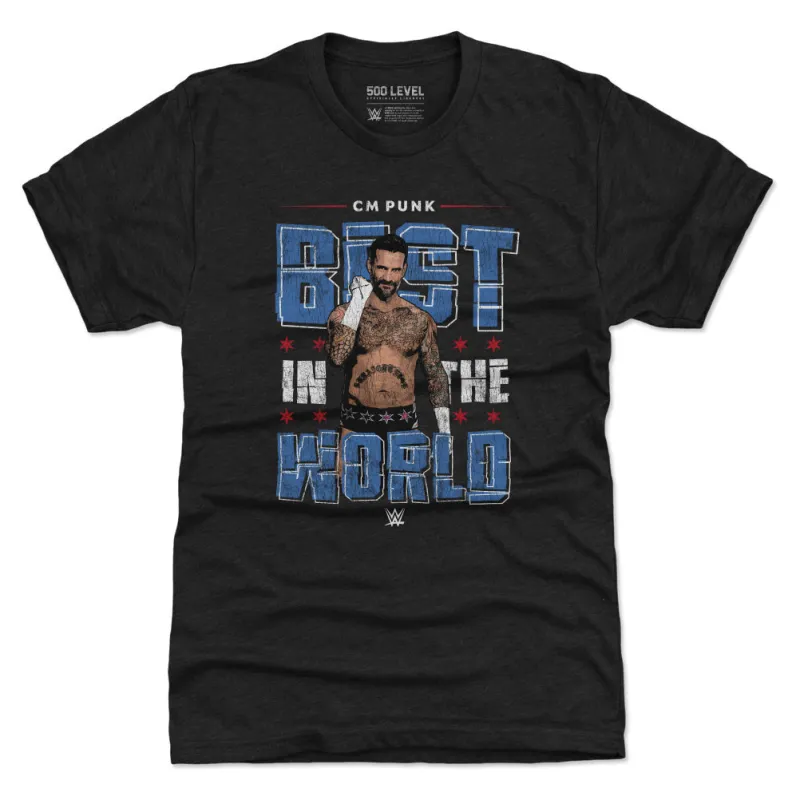 CM Punk Gritty WHT sold by 500 Level
