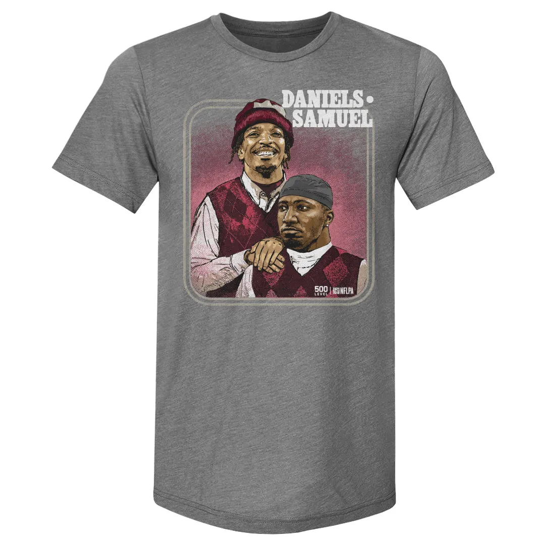 Jayden Daniels & Deebo Samuel Washington Step Brothers WHT sold by 500 Level product image thumbnail 2