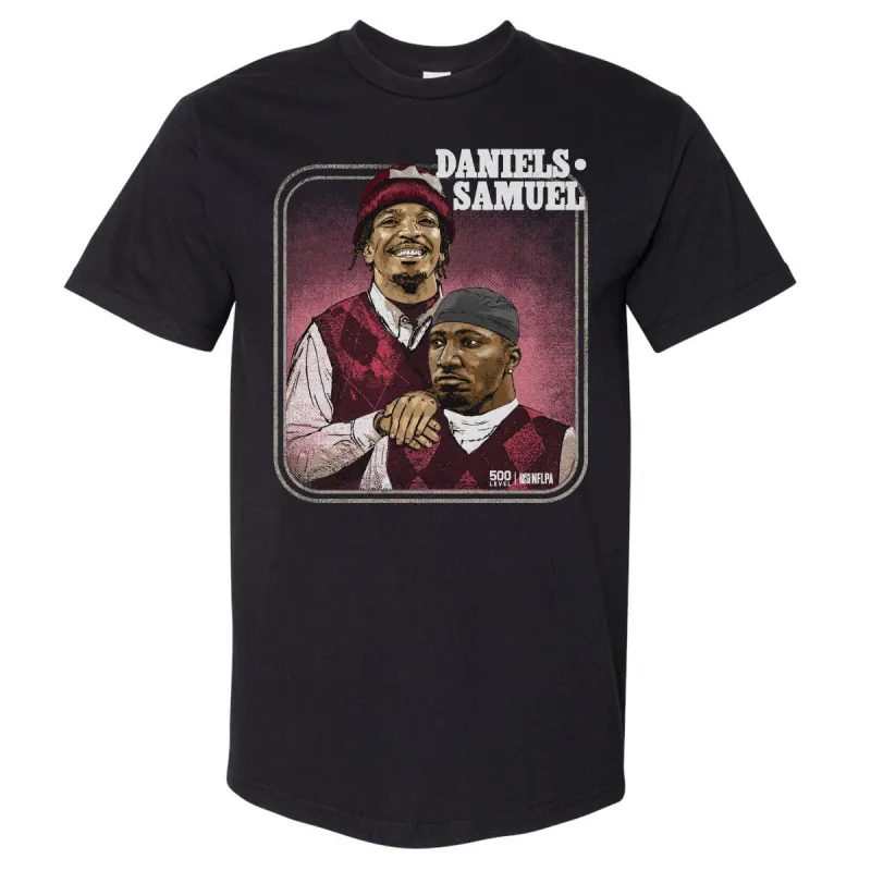 Jayden Daniels & Deebo Samuel Washington Step Brothers WHT sold by 500 Level