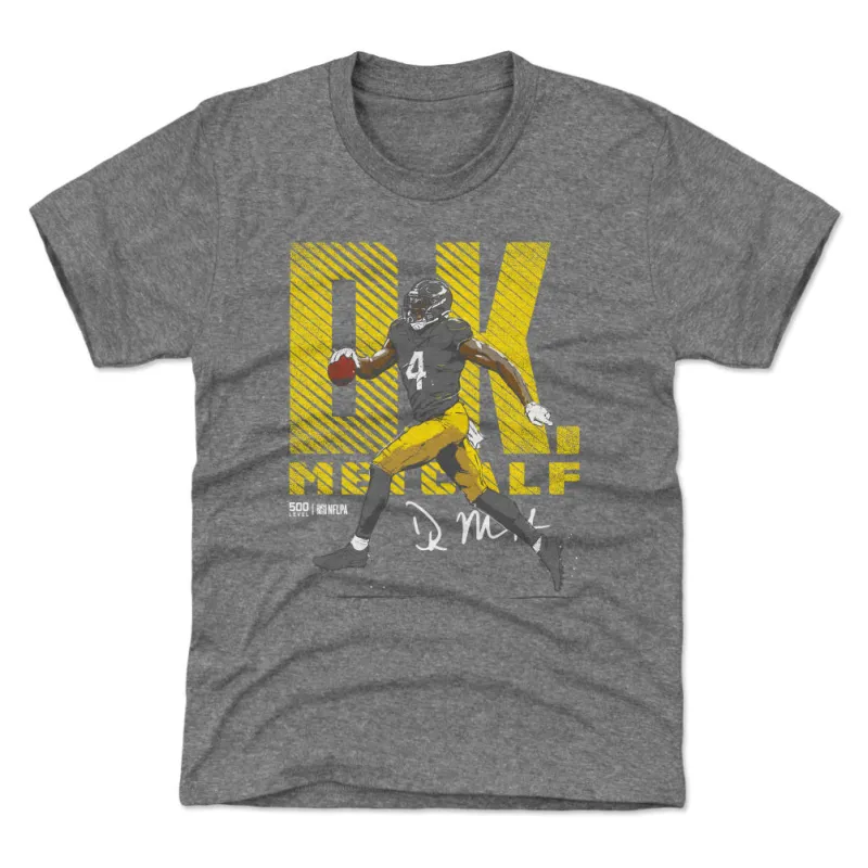 DK Metcalf Pittsburgh Bold WHT sold by 500 Level