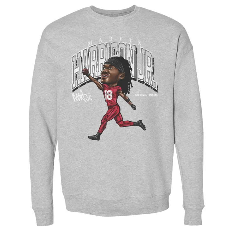 Marvin Harrison Jr. Arizona Cartoon WHT sold by 500 Level