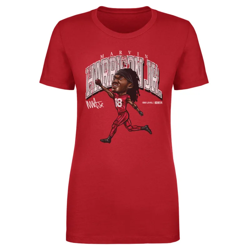 Marvin Harrison Jr. Arizona Cartoon WHT sold by 500 Level