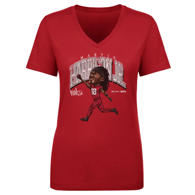 Marvin Harrison Jr. Arizona Cartoon WHT sold by 500 Level
