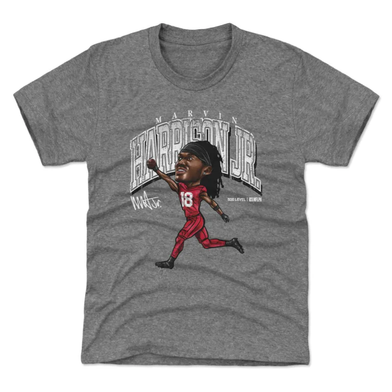 Marvin Harrison Jr. Arizona Cartoon WHT sold by 500 Level