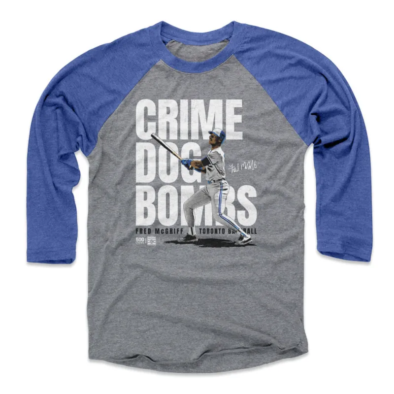 Fred McGriff Toronto Crime Dog WHT made by 500 Level