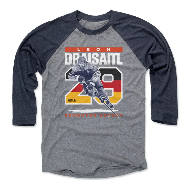 Leon Draisaitl Edmonton Flag Number WHT sold by 500 Level