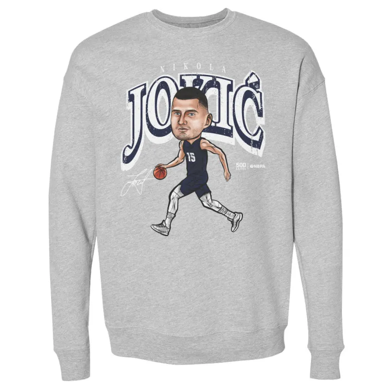 Nikola Jokic Denver Cartoon WHT sold by 500 Level