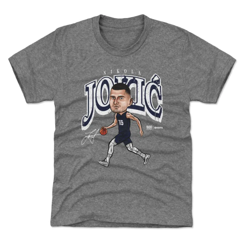 Nikola Jokic Denver Cartoon WHT sold by 500 Level