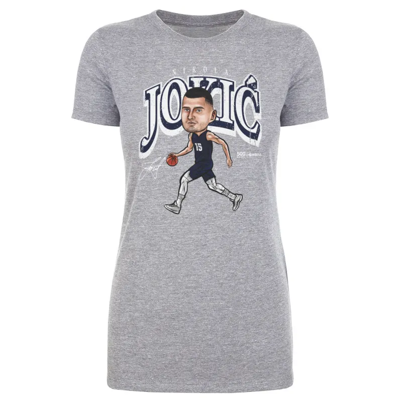 Nikola Jokic Denver Cartoon WHT sold by 500 Level