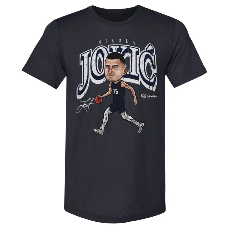 Nikola Jokic Denver Cartoon WHT sold by 500 Level