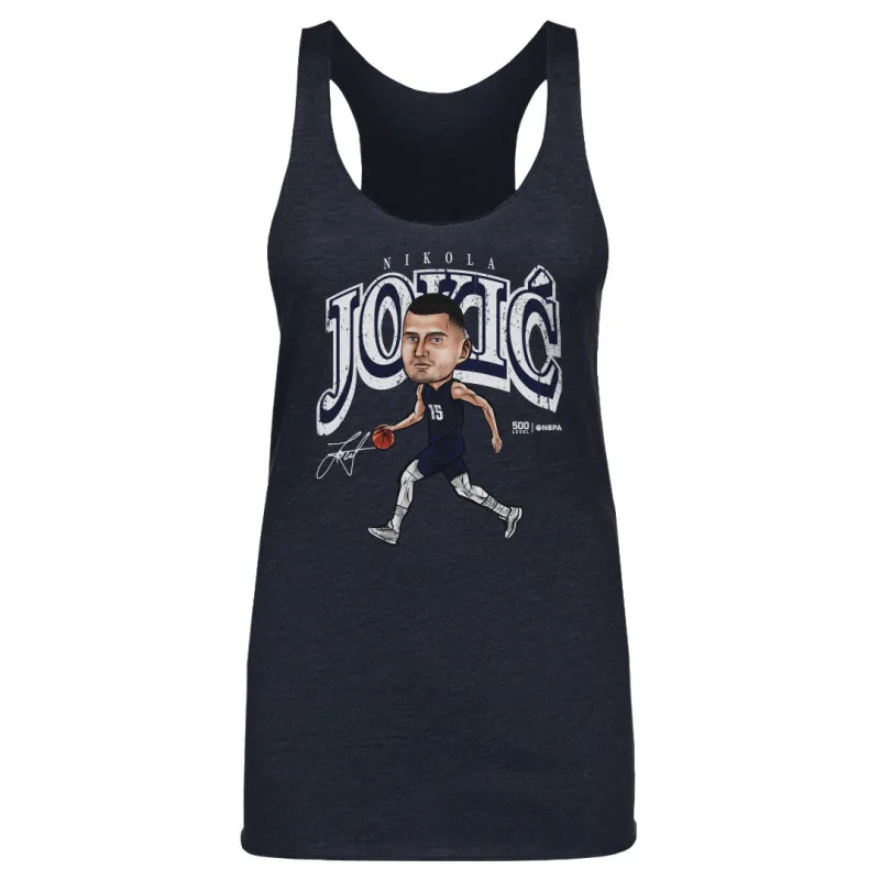 Nikola Jokic Denver Cartoon WHT sold by 500 Level