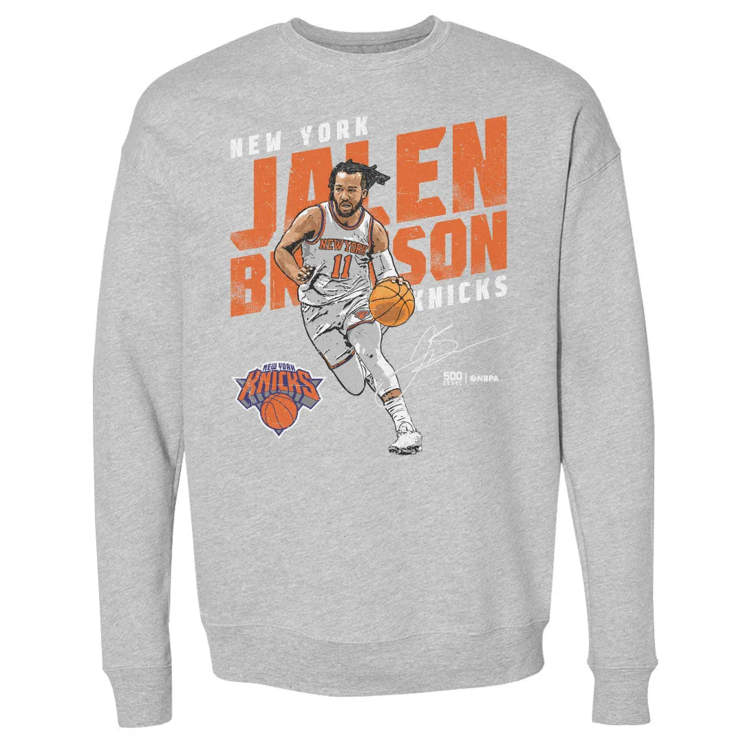 Jalen Brunson New York Knicks Slant WHT sold by 500 Level
