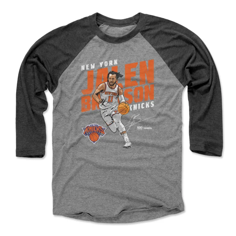 Jalen Brunson New York Knicks Slant WHT sold by 500 Level