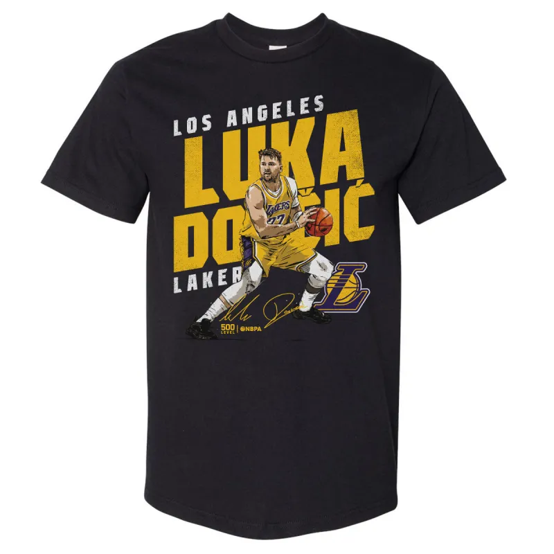 Luka Doncic Los Angeles Lakers Slant WHT sold by 500 Level
