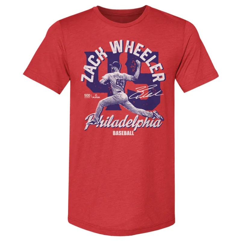 Zack Wheeler Philadelphia Screen WHT made by 500 Level