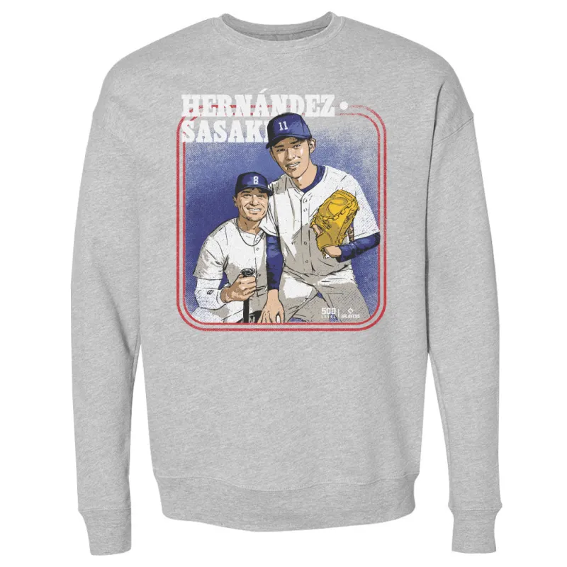 Roki Sasaki & Enrique Hernandez Los Angeles D Step Brothers WHT sold by 500 Level