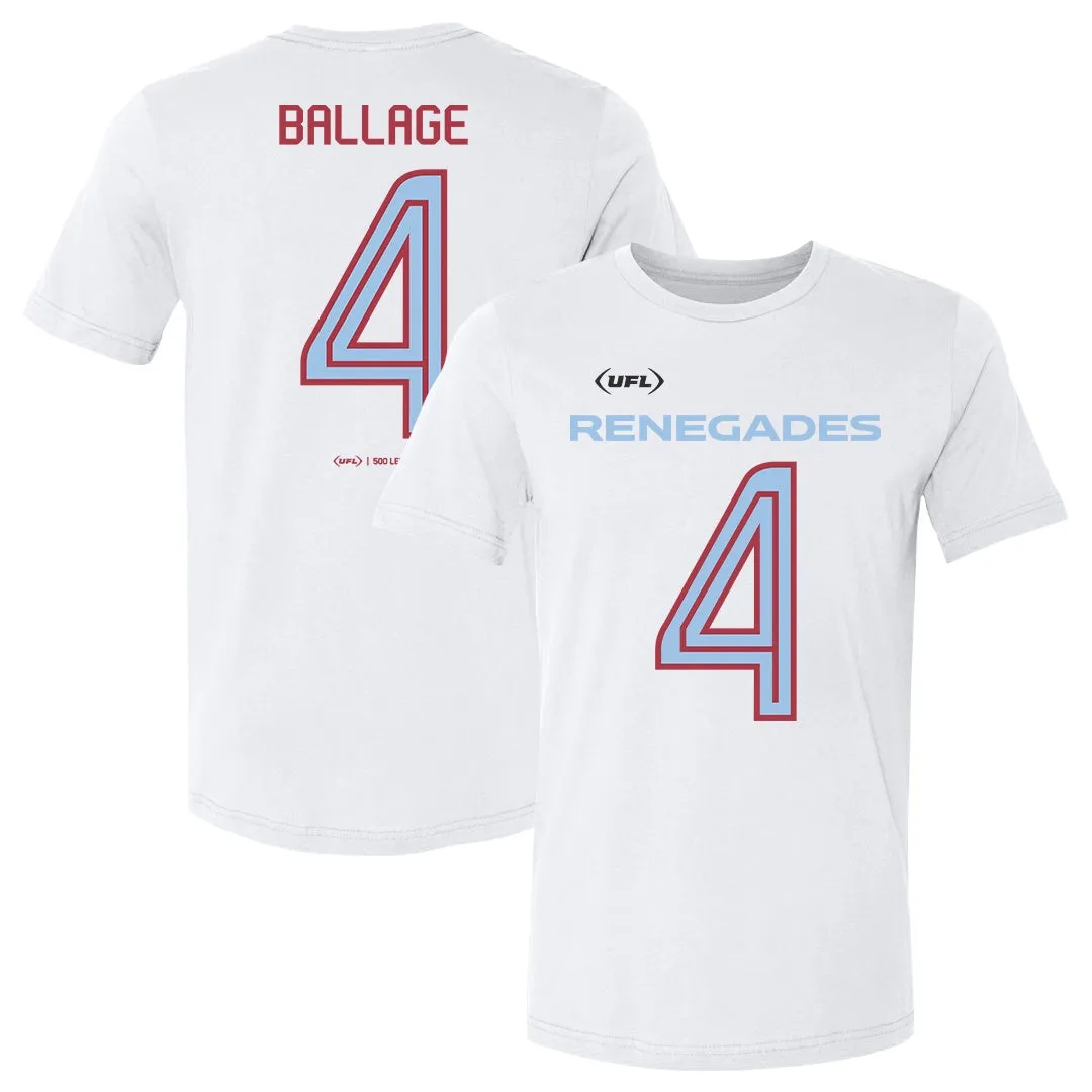 Kalen Ballage Arlington Renegades Name & Number F&B sold by 500 Level