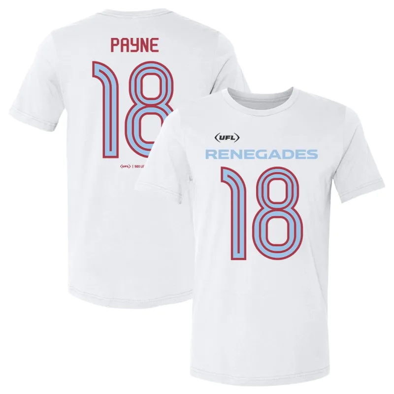 Donald Payne Arlington Renegades Name & Number F&B sold by 500 Level