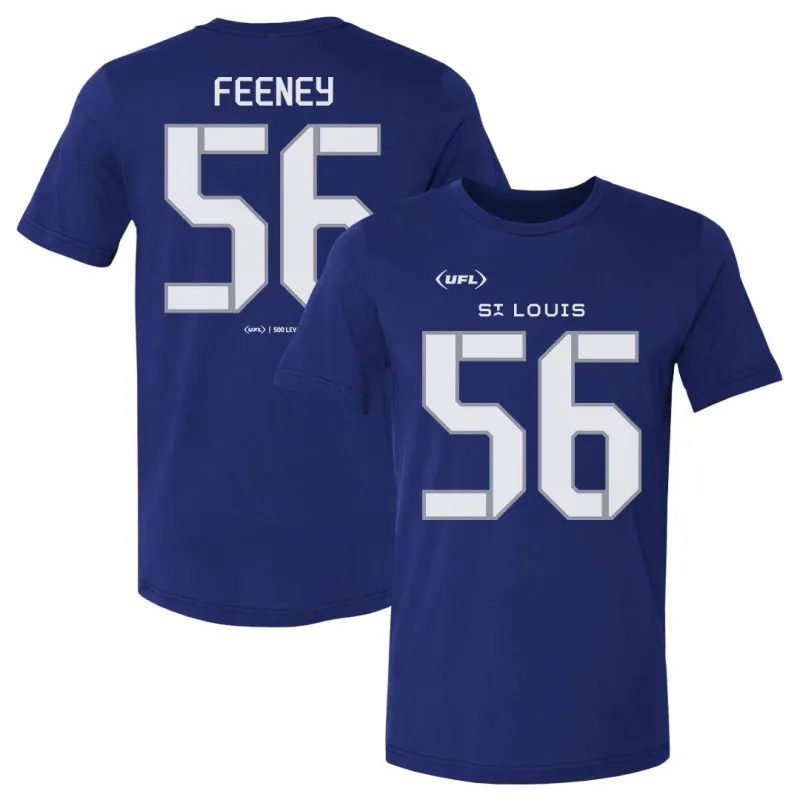 Travis Feeney St. Louis Battlehawks Name & Number F&B WHT sold by 500 Level
