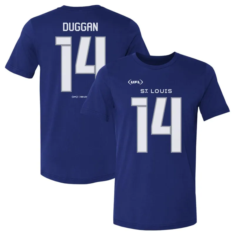 Max Duggan St. Louis Battlehawks Name & Number F&B WHT sold by 500 Level