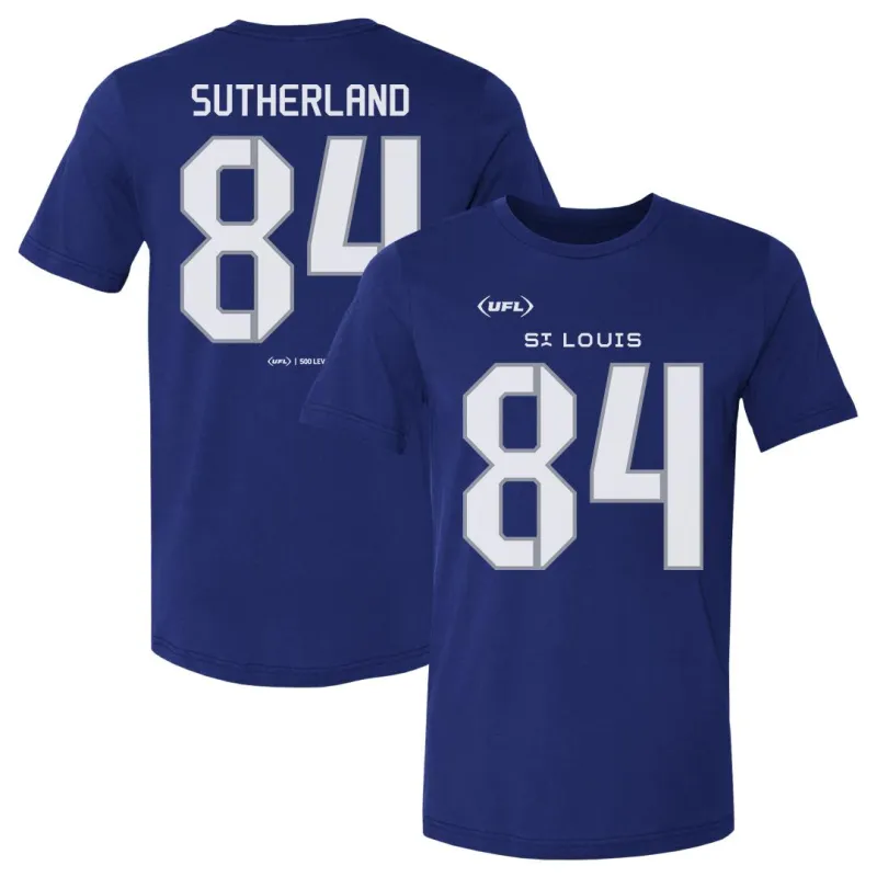 Jake Sutherland St. Louis Battlehawks Name & Number F&B WHT sold by 500 Level