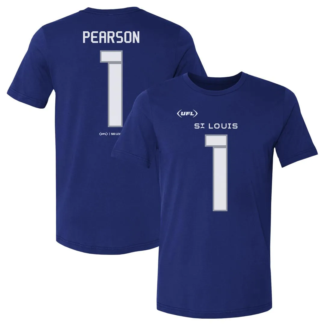 Jahcour Pearson St. Louis Battlehawks Name & Number F&B WHT sold by 500 Level