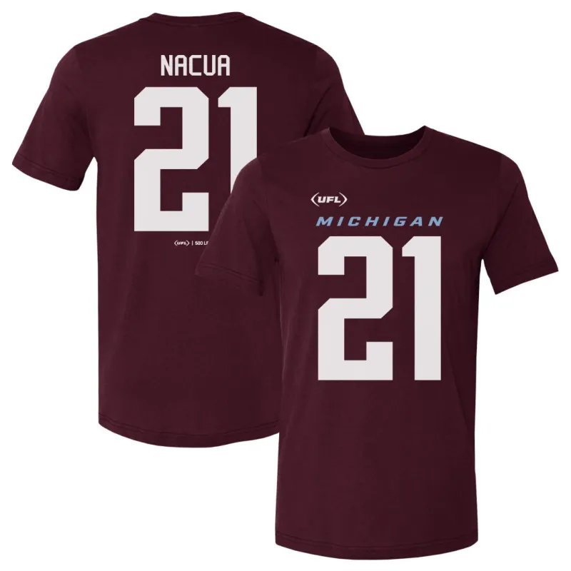 Kai Nacua Michigan Panthers Name & Number F&B WHT sold by 500 Level