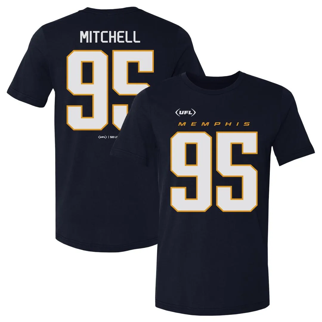 Damarcus Mitchell Memphis Showboats Name & Number F&B WHT sold by 500 Level