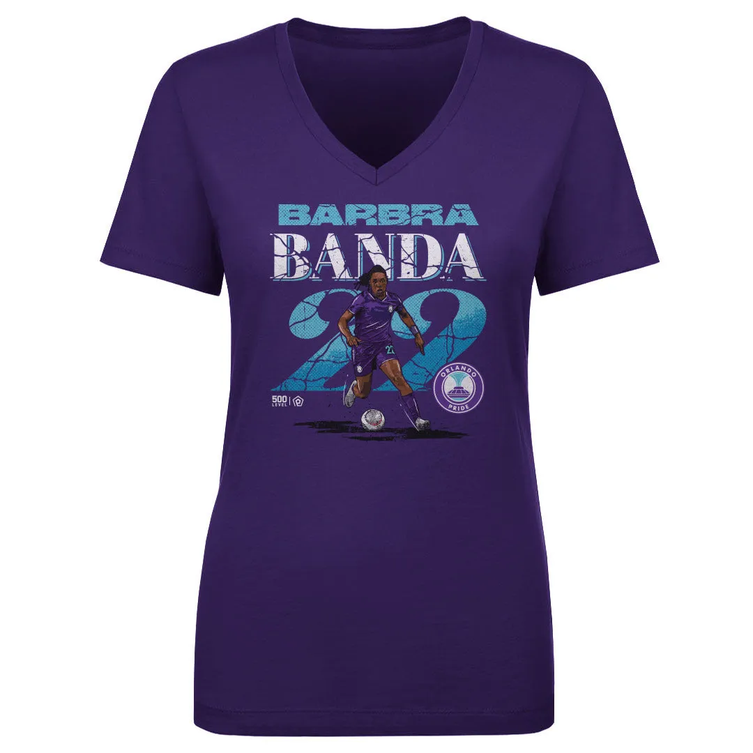 Barbra Banda Orlando Pride Cracked Number WHT sold by 500 Level product image thumbnail 2