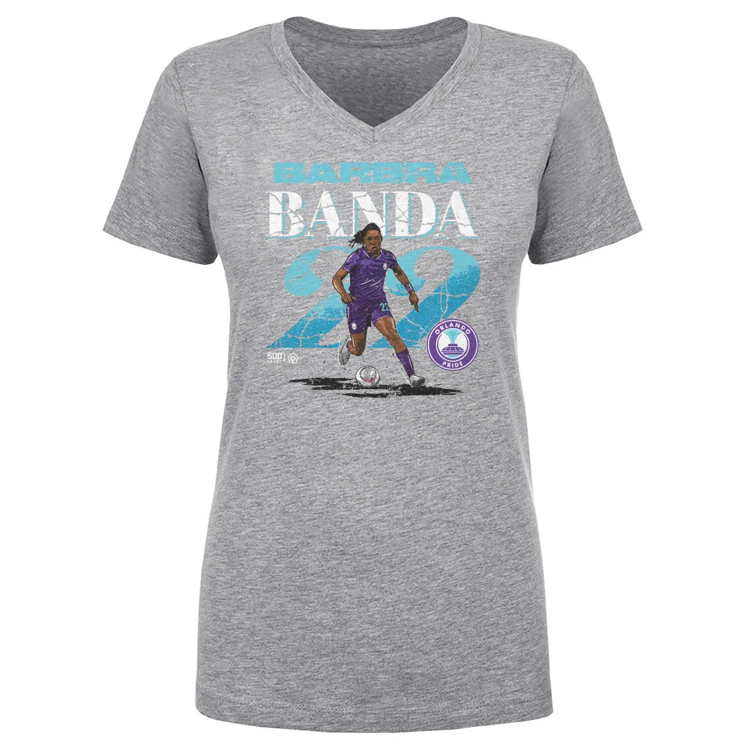 Barbra Banda Orlando Pride Cracked Number WHT sold by 500 Level product image thumbnail 3
