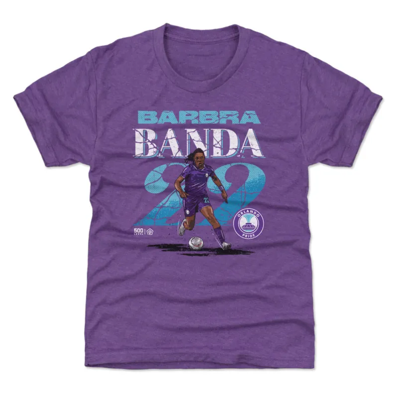 Barbra Banda Orlando Pride Cracked Number WHT sold by 500 Level