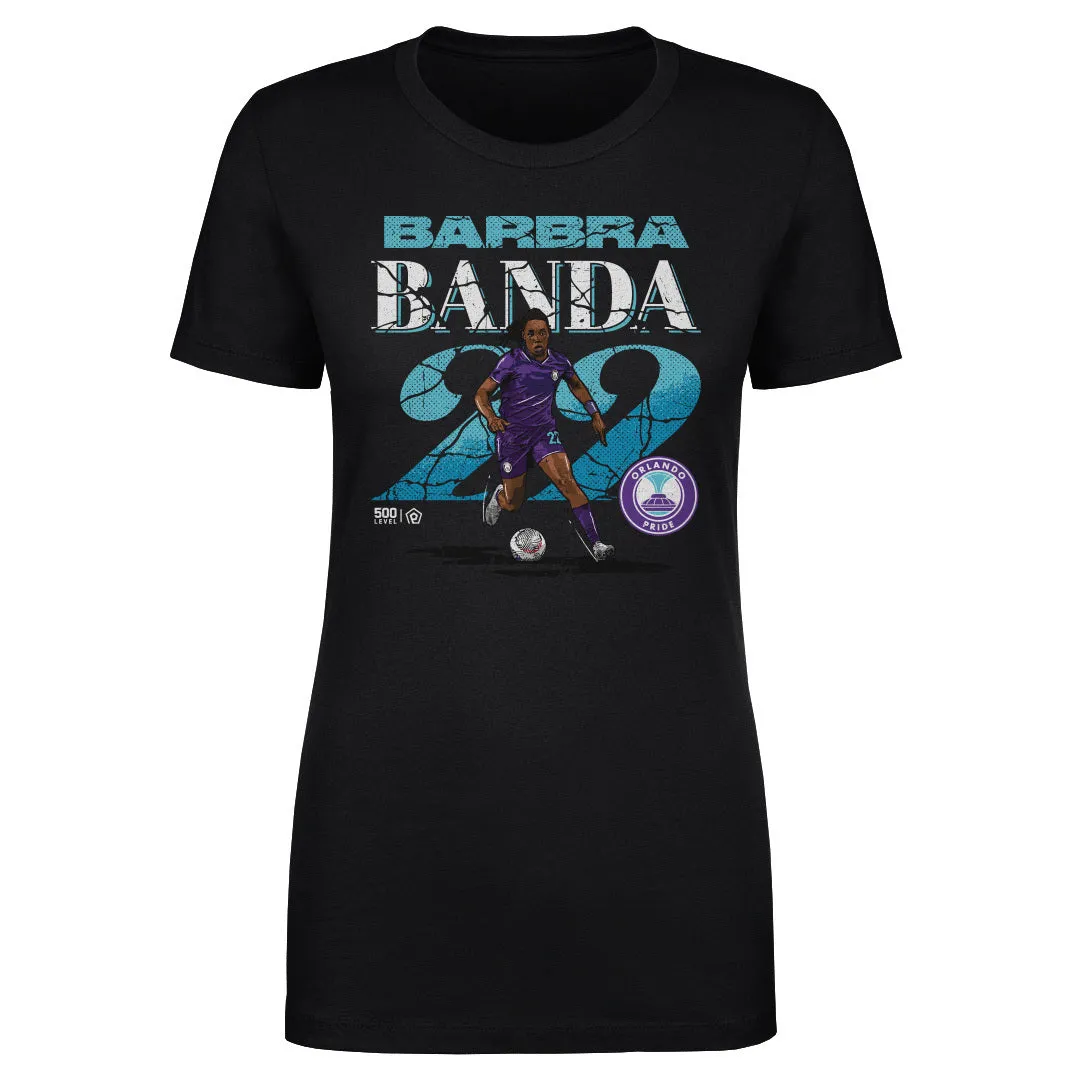Barbra Banda Orlando Pride Cracked Number WHT sold by 500 Level