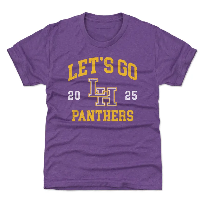 Crown Trio Liberty Hill Panthers Let's Go Logo 2025 WHT sold by 500 Level