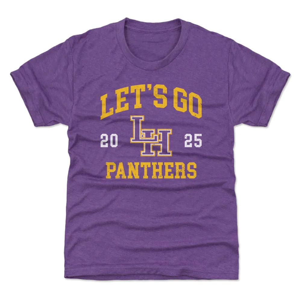 Crown Trio Liberty Hill Panthers Let's Go Logo 2025 WHT sold by 500 Level