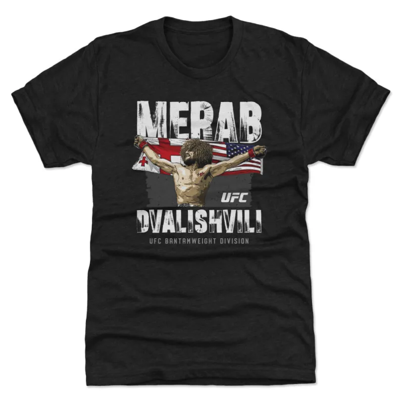 Merab Dvalishvili Flag WHT sold by 500 Level