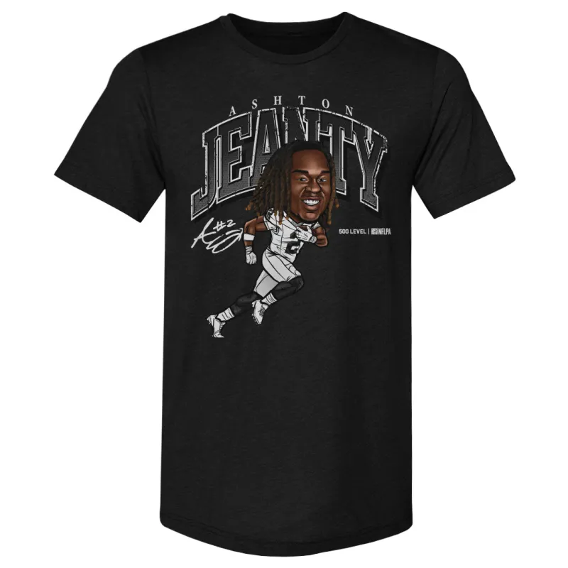 Ashton Jeanty Las Vegas Cartoon WHT sold by 500 Level