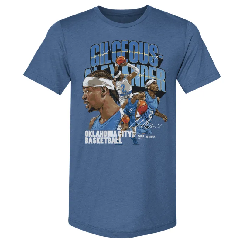 Shai Gilgeous-Alexander Oklahoma City Collage WHT made by 500 Level