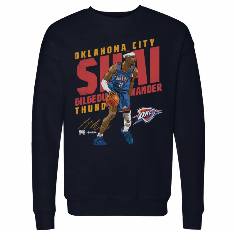 Shai Gilgeous-Alexander Oklahoma City Thunder Slant WHT sold by 500 Level