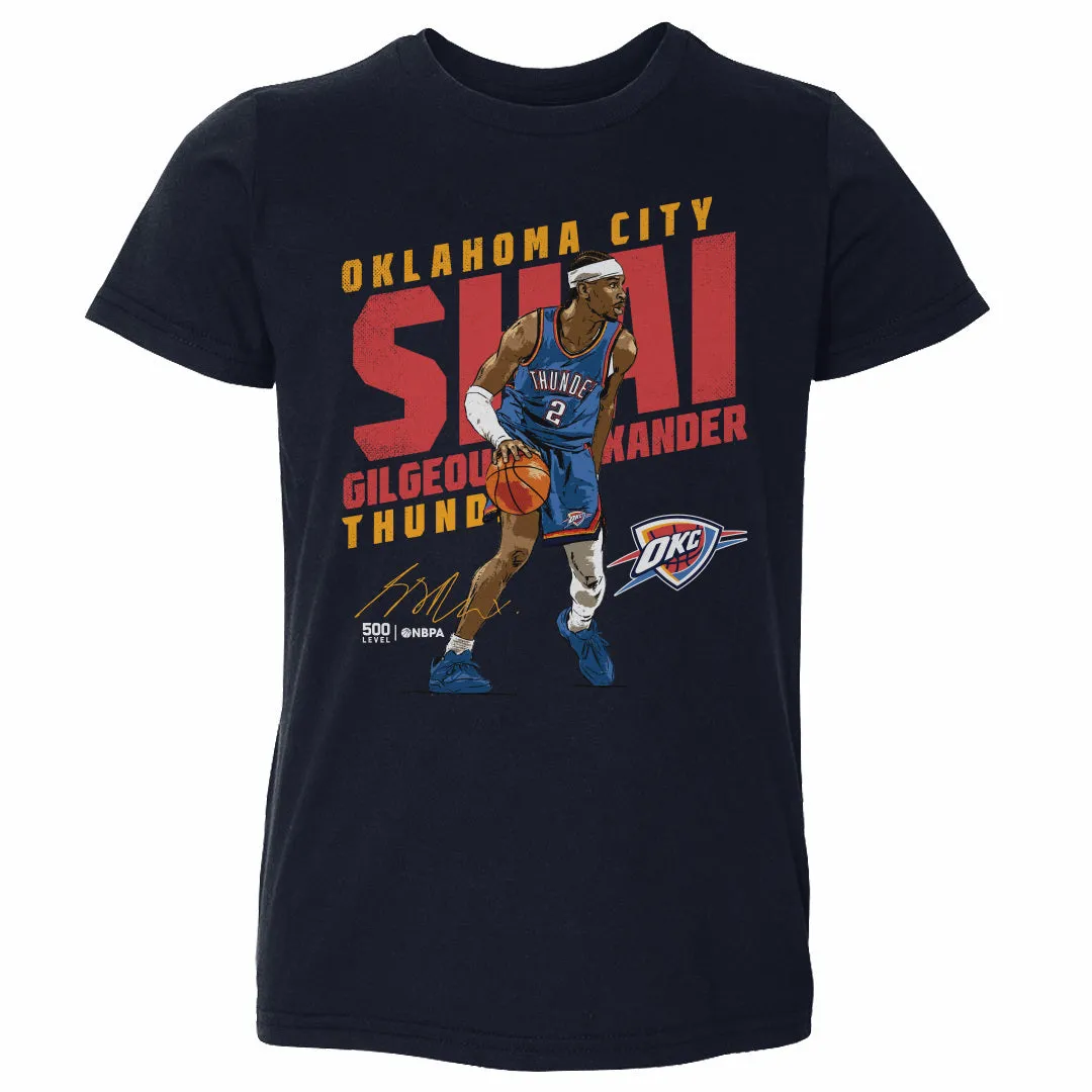 Shai Gilgeous-Alexander Oklahoma City Thunder Slant WHT sold by 500 Level
