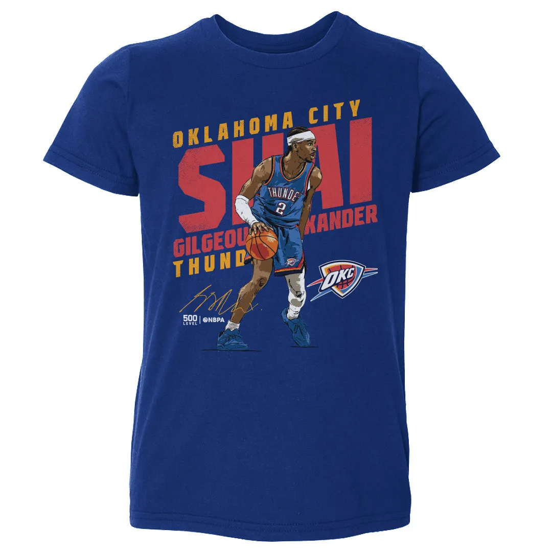 Shai Gilgeous-Alexander Oklahoma City Thunder Slant WHT sold by 500 Level product image thumbnail 3
