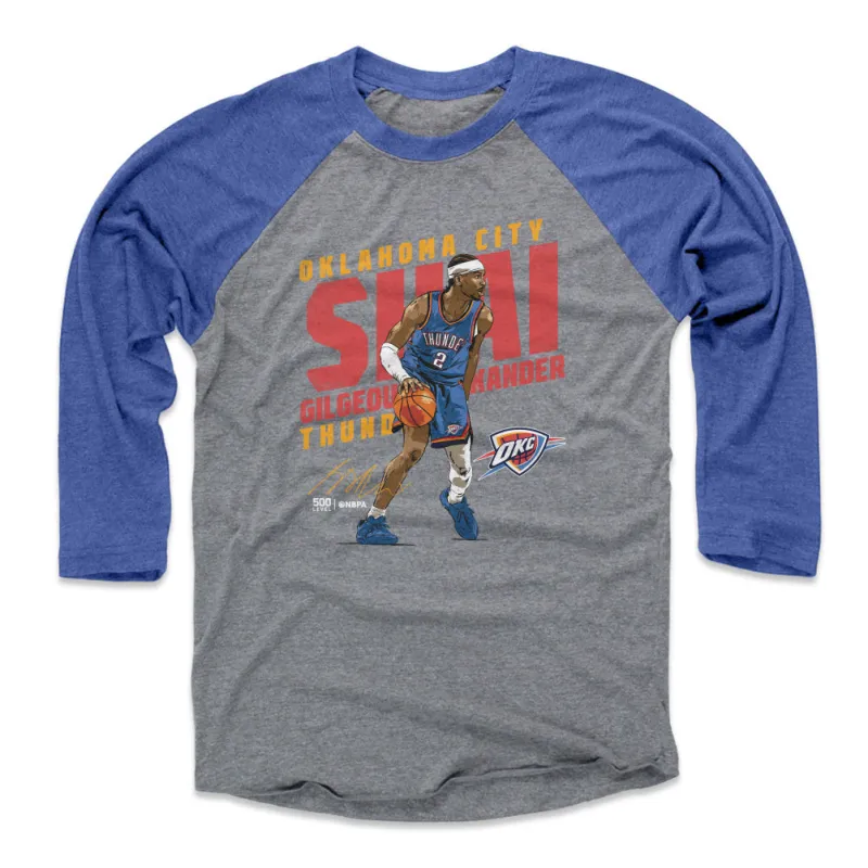 Shai Gilgeous-Alexander Oklahoma City Thunder Slant WHT sold by 500 Level